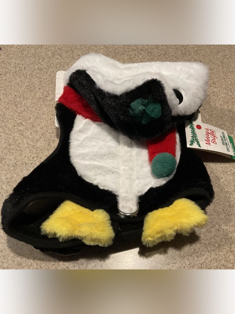 Merry & Bright Christmas Penguin Dog Holiday Costume Harness Large NWTs